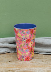 Rice Tall Melamine Cup in Swedish Flower
