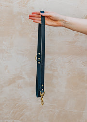 The Stately Hound Tankerton Dog Lead in Navy Blue