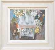 Vintage Artwork Rather Overpowering Flowers