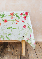 Tessitura Toscana Telerie Tablecloth in Petit Pois Cream