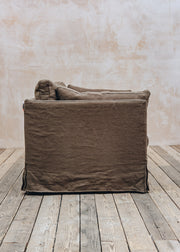 The Hastings Sofa Company Rosa Sofa in Walnut Slubby Linen