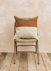 Libeco The Highland Stripe Small Cushion in Leather