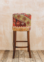 The Kilim Co. Kilim Bar Stool, Style C