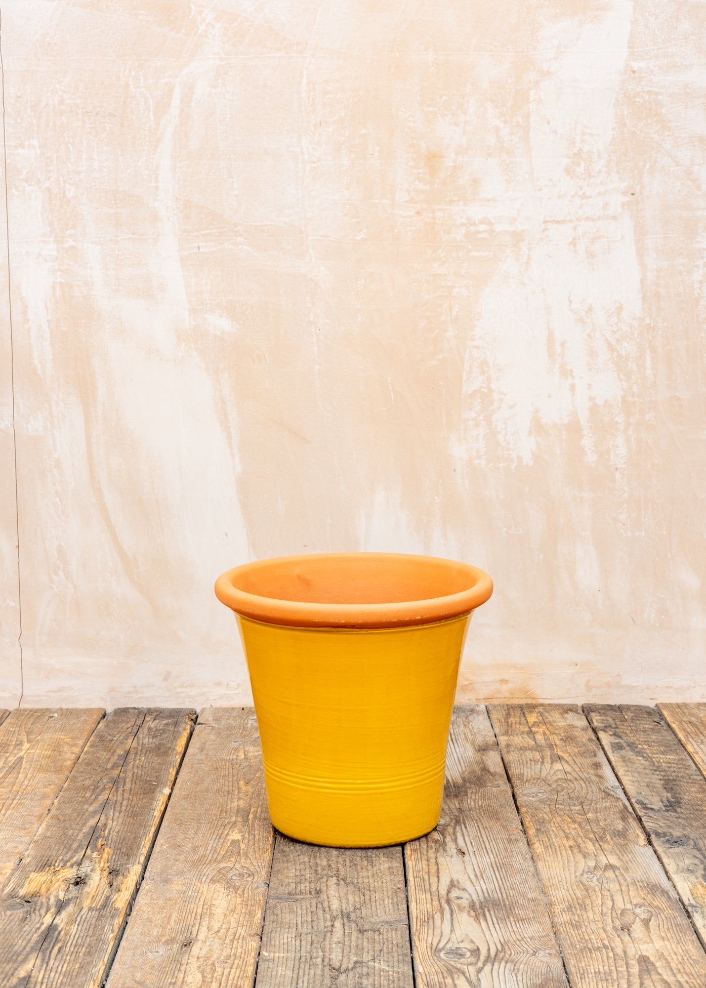 large yellow plant pot uk Medium Kitchen Planter in Hot Mustard – Burford Garden Co