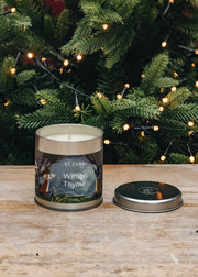 St Eval Tin Candle in Winter Thyme