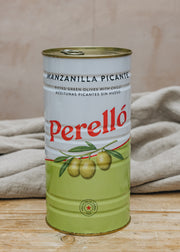 Perello Perello Tinned Pitted Manzanilla Olives, 600g