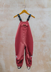 Pigeon Organics Waterproof All Season Dungarees in Dusky Pink