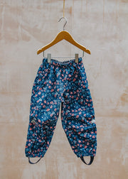 Pigeon Organics Waterproof Packable Trousers in Navy Floral