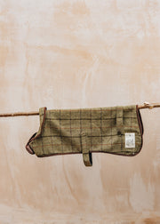 Tweedmill Tweed Dog Coat in Light Chocolate