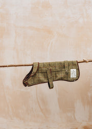 Tweedmill Tweed Dog Coat in Light Chocolate