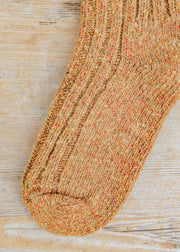 Two Left Feet Agencies Traditional Socks in Gold