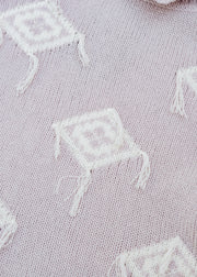 Van Kukil Erin High Neck Tassel Jumper in Dusky