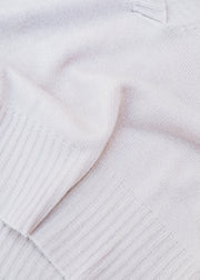 Van Kukil Natalie Relaxed V-Neck Jumper in Dusky