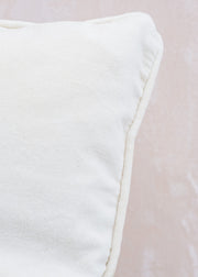 Bungalow Velvet Cushion in Vanilla