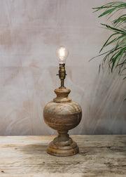 Pooky Lighting Venus Table Lamp in Natural Wood