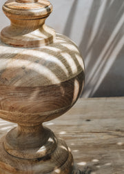 Pooky Lighting Venus Table Lamp in Natural Wood