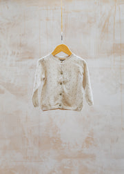 Pigeon Organics Babies' Maia Knit Cardigan in Offwhite