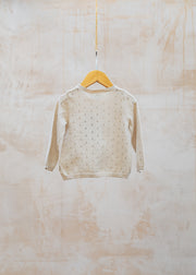 Wheat Babies' Maia Knit Cardigan in Offwhite