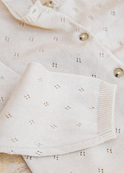 Wheat Babies' Maia Knit Cardigan in Offwhite