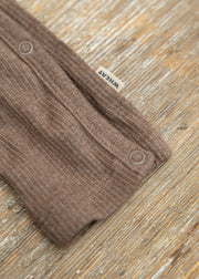 Wheat Babies' Everest Wrapsuit in Coffee Melange