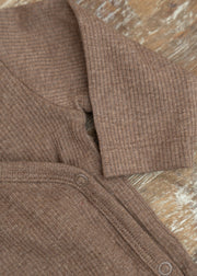 Wheat Babies' Everest Wrapsuit in Coffee Melange