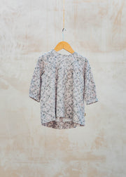 Pigeon Organics Babies' Fenja Dress in Lilac Checked Flowers