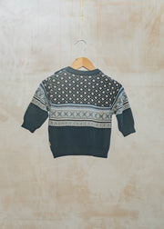 Wheat Babies' Julius Jacquard Pullover in Navy