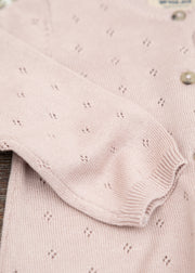 Wheat Babies' Maia Knit Cardigan in Rose Powder