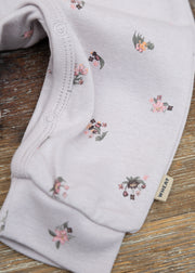 Wheat Babies' Nikola Sleepsuit in Soft Lilac Flowers