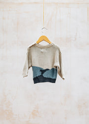 Wheat Babies' William Jacquard Pullover in Warm Sand