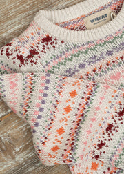 Wheat Olga Jacquard Pullover in Multi
