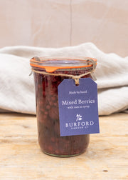 Wooden Spoon Mixed Berries with Rum in Syrup