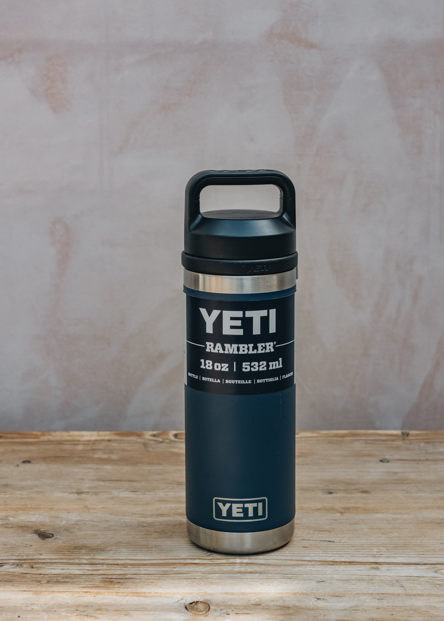 YETI Rambler Bottle 18oz in Navy | Burford Garden Co.
