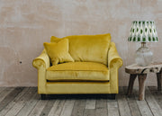 The Hastings Sofa Company Allium Sofas in Alpha Canary Velvet