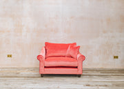 The Hastings Sofa Company Allium Love Seat in Alpha Sherbet