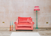 The Hastings Sofa Company Allium Love Seat in Alpha Sherbet