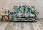 The Hastings Sofa Company Allium Sofas in Omega Prints English Oak Three Leaf Velvet