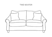 The Hastings Sofa Company Allium Sofas in Alpha Sherbet Velvet