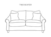 The Hastings Sofa Company Allium Sofas in Omega Prints English Oak Three Leaf Velvet