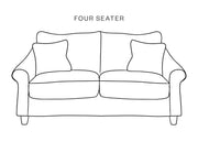 The Hastings Sofa Company Allium Sofas in Kami Topaz Velvet