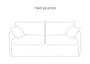 The Hastings Sofa Company Lily Sofas in Mustard Linen