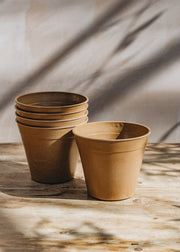Terracotta Bamboo Nursery Pots, 6