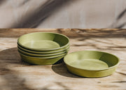 Sage Green Bamboo Saucers, 6