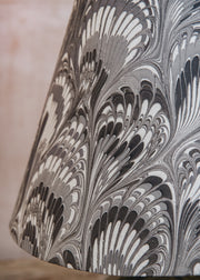 Pooky Lighting Black and White Marbled Piave Empire Shade