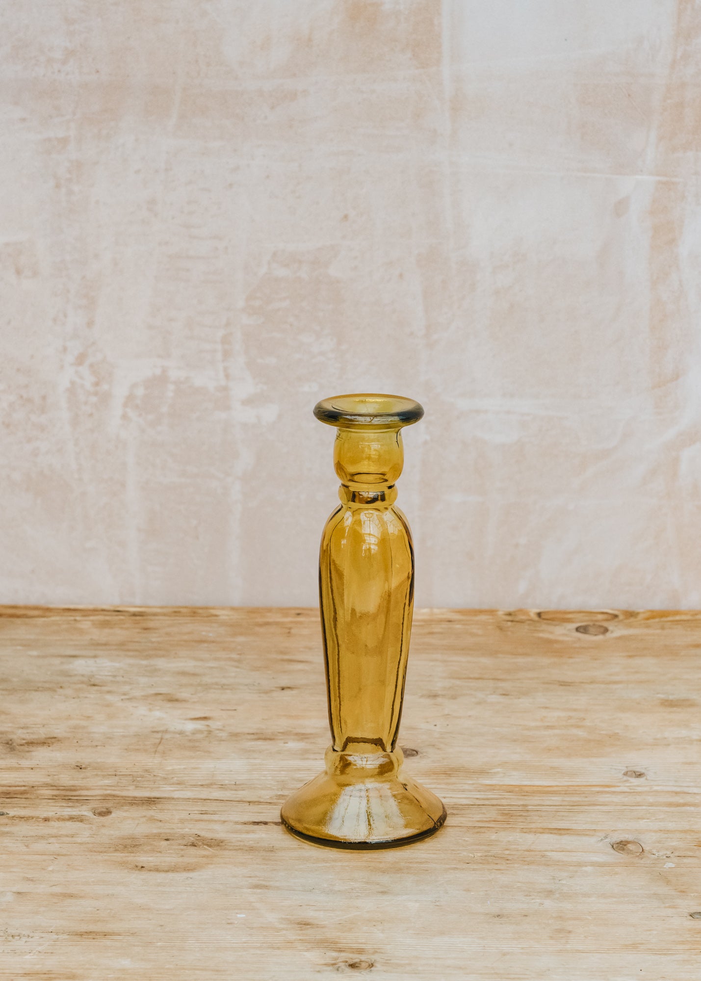 Jarapa Yellow Gold Candlestick 22cm Burford Garden Co.
