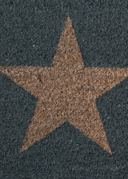 Charcoal with Star Small Doormat