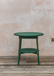 Lloyd Loom Round Coffee Table in Dark Green
