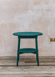 Lloyd Loom Lloyd Loom Round Coffee Table in Teal