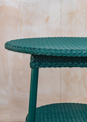 Lloyd Loom Lloyd Loom Round Coffee Table in Teal