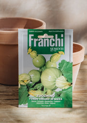 Seeds of Italy Franchi Courgette 'Tondo Chiaro Di Nizza' Seeds